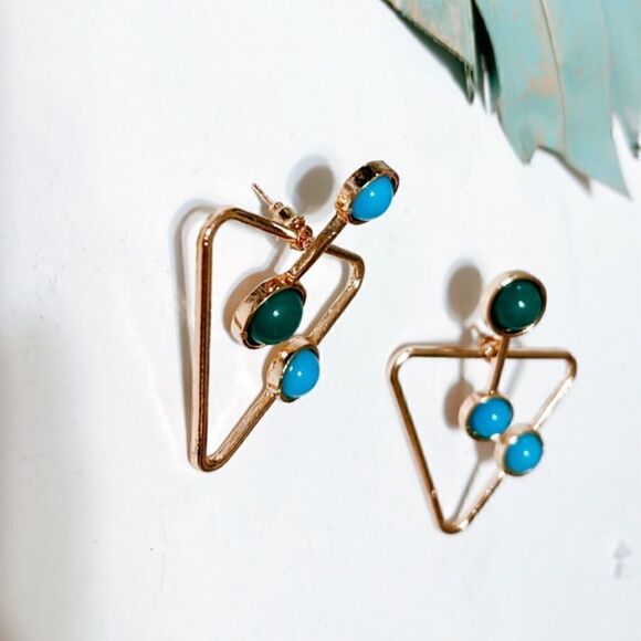 Geo earrings S101 - Picture 3 of 5